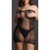 Le Désir Robe sexy Grande Taille Strapless - Noir